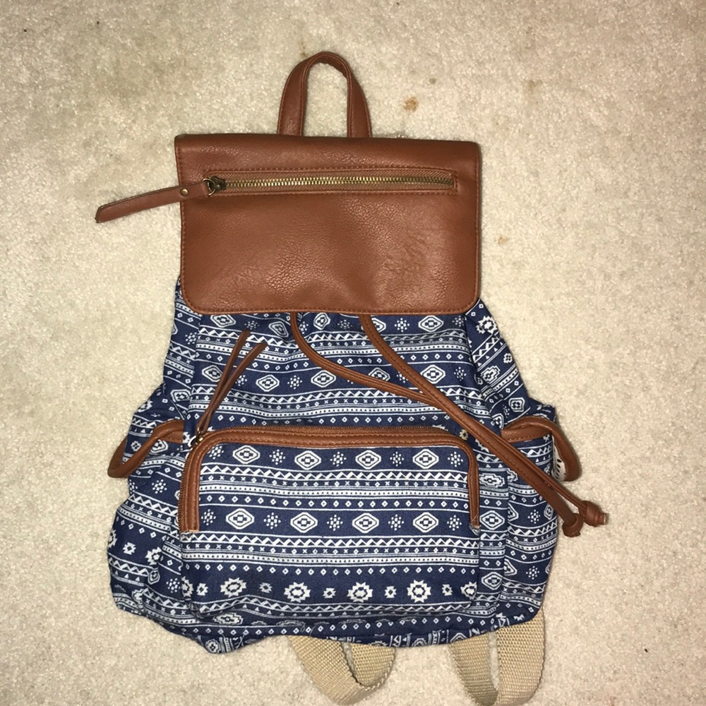 Patterned backpack